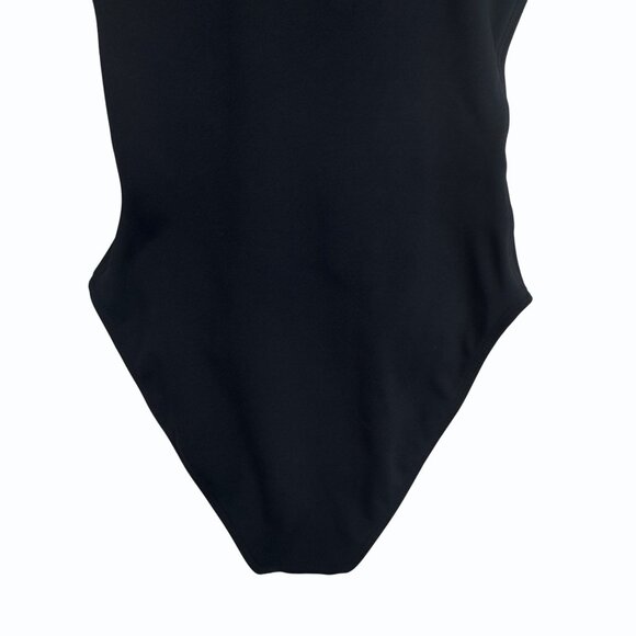 Heroine Sport Racing Bodysuit Womens XS Deep V Mesh Black Workout Swim‎ Capsule - Picture 6 of 11